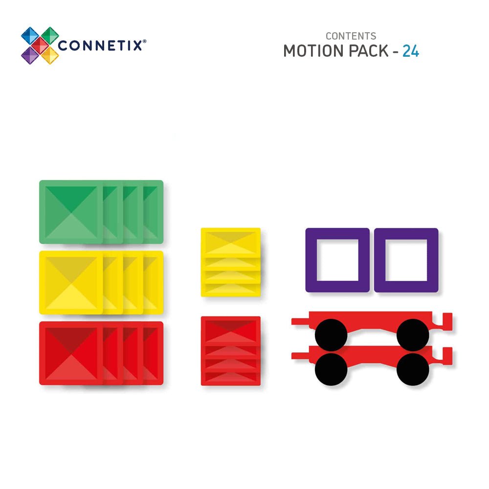 Rainbow Motion Pack 24 Piece | CONNETIX tiles