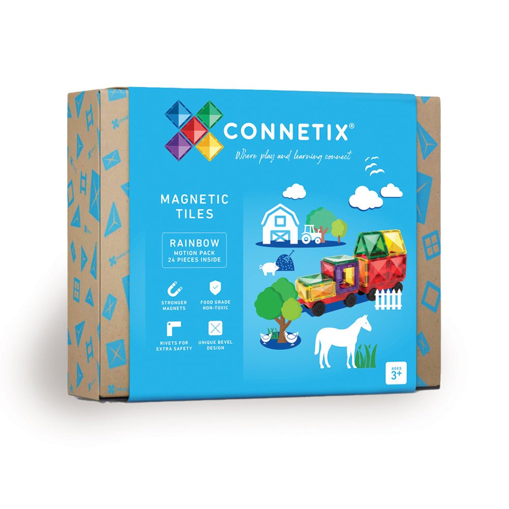 Rainbow Motion Pack 24 Piece | CONNETIX tiles