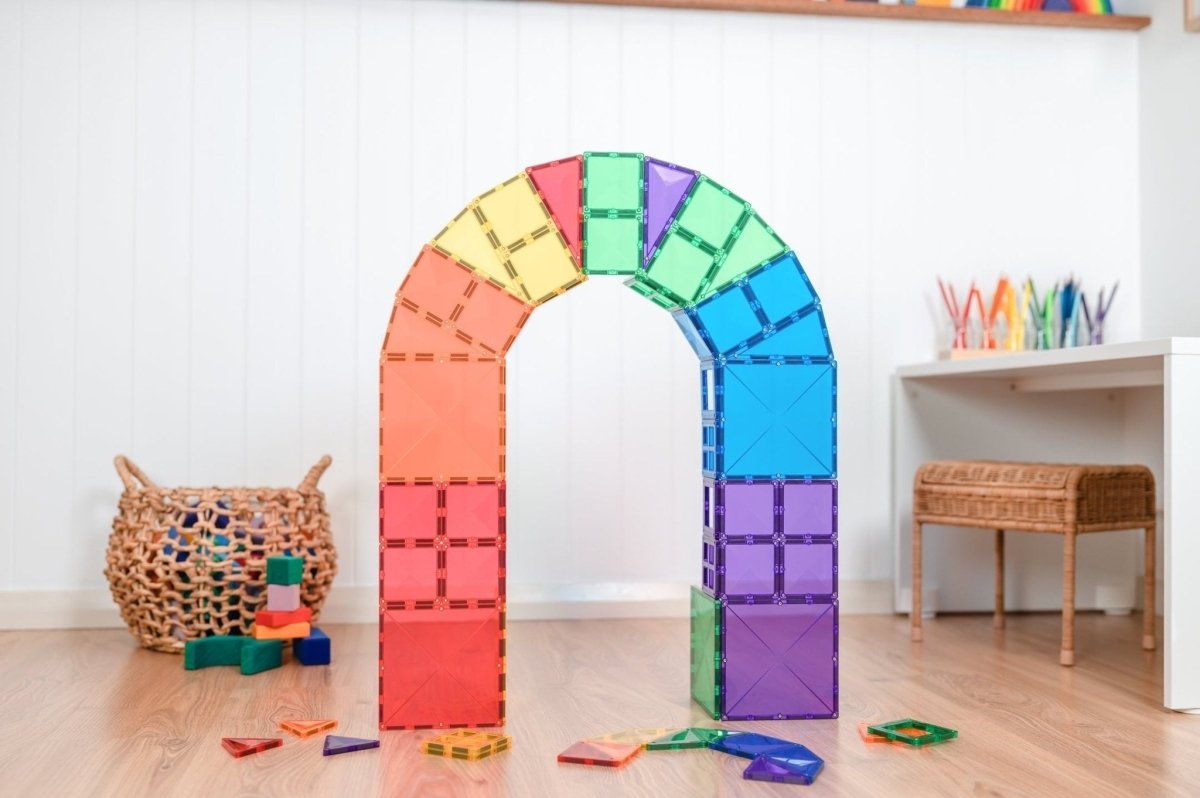 Rainbow Starter Pack 60 Piece | Connetix Tiles