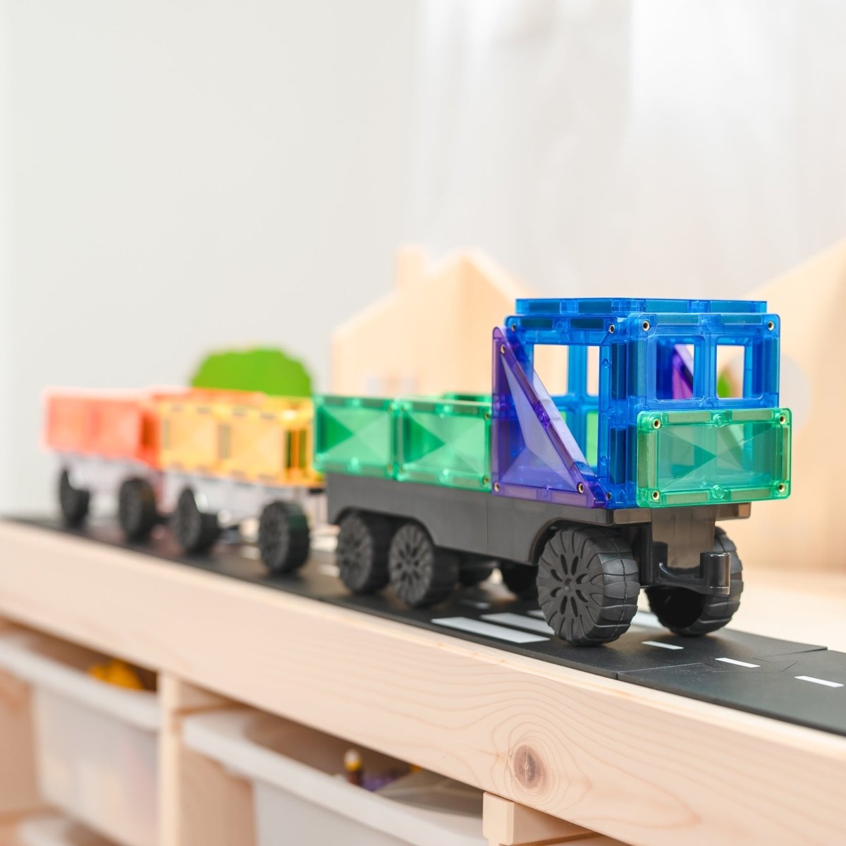 Rainbow Transport Pack 50 Piece | Connetix Tiles