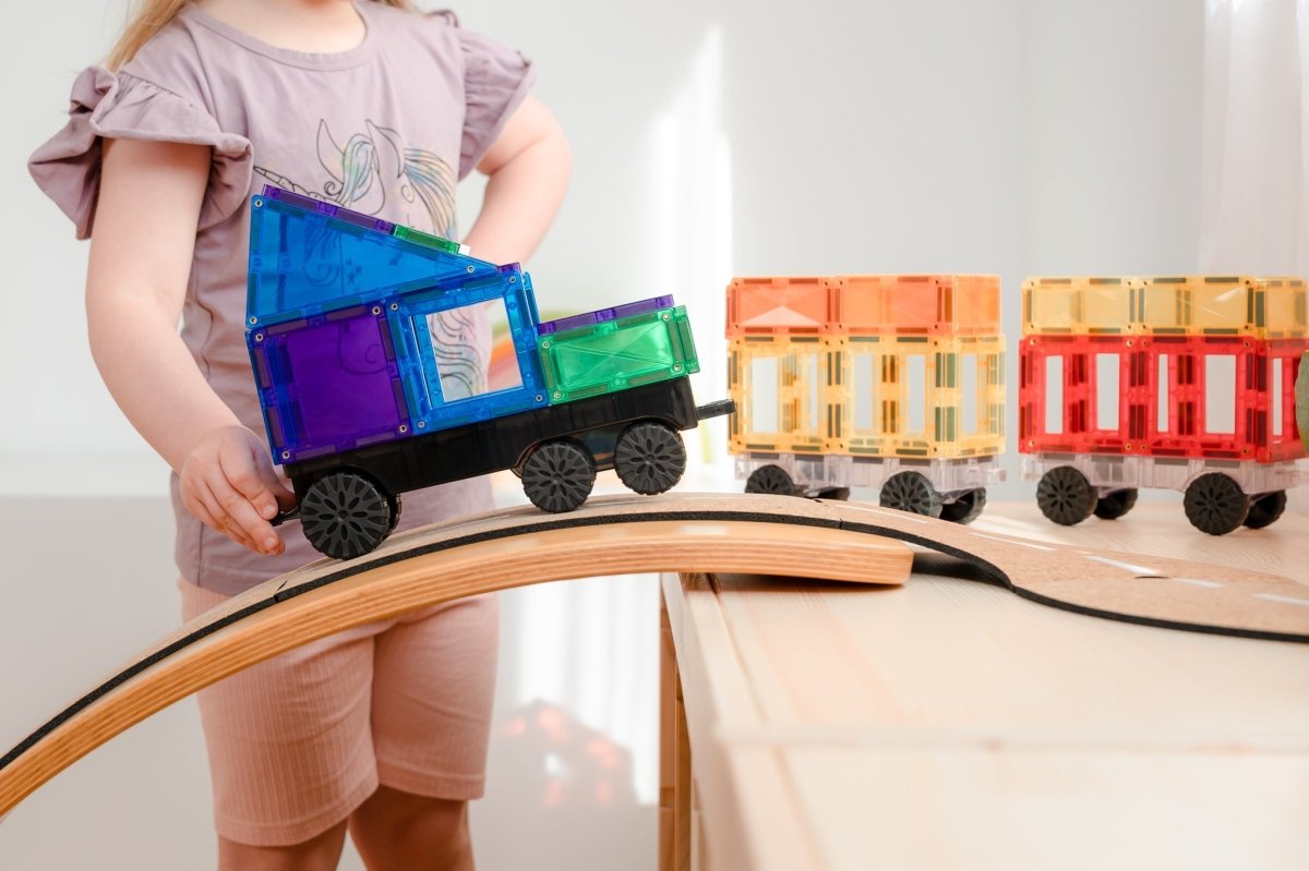 Rainbow Transport Pack 50 Piece | Connetix Tiles