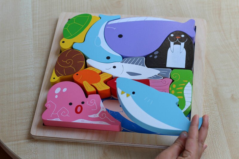 Sea Creatures Chunky Puzzle - Kiddie Connect