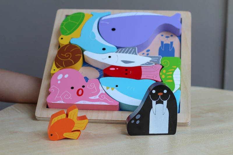 Sea Creatures Chunky Puzzle - Kiddie Connect