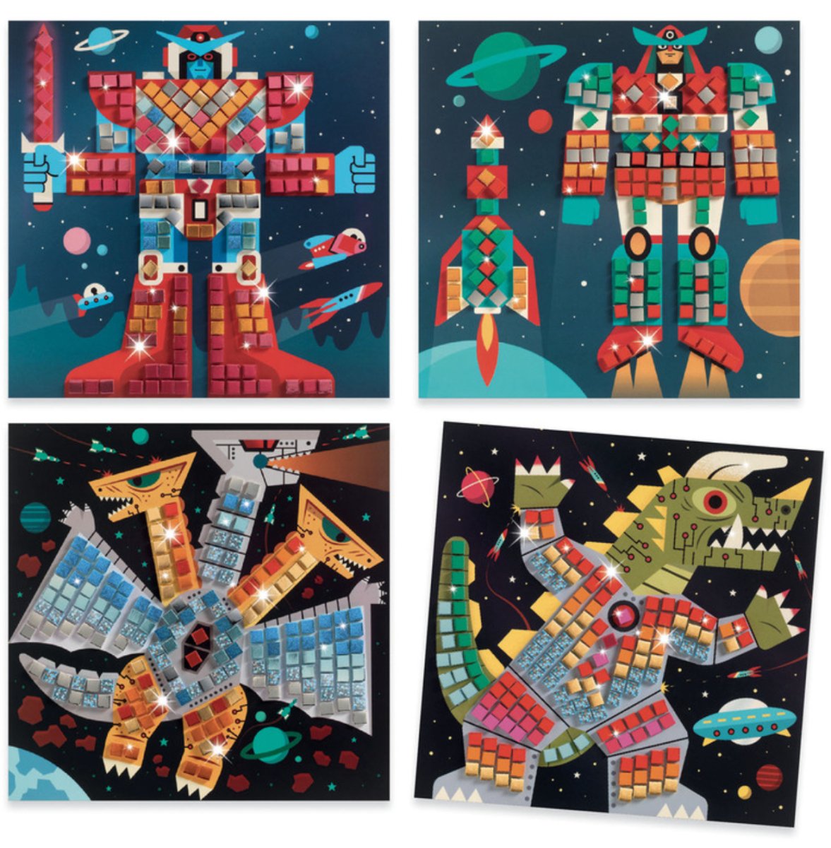 Space Battle Mosaic Kit - Djeco