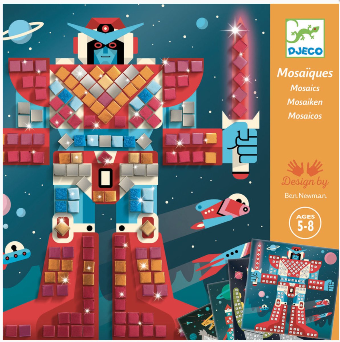 Space Battle Mosaic Kit - Djeco