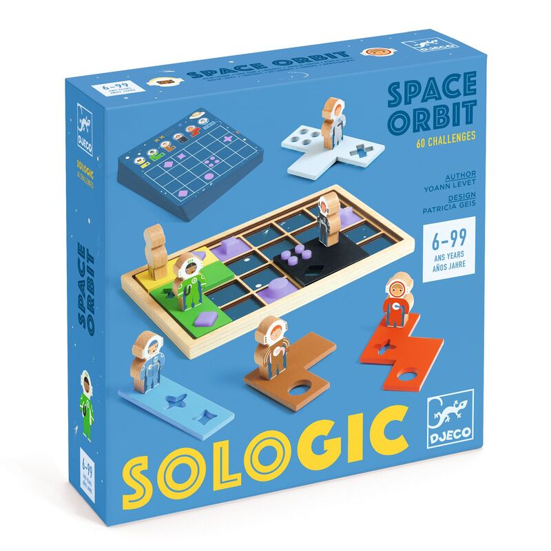 Space Orbit Sologic Game with 60 challenges - Djeco