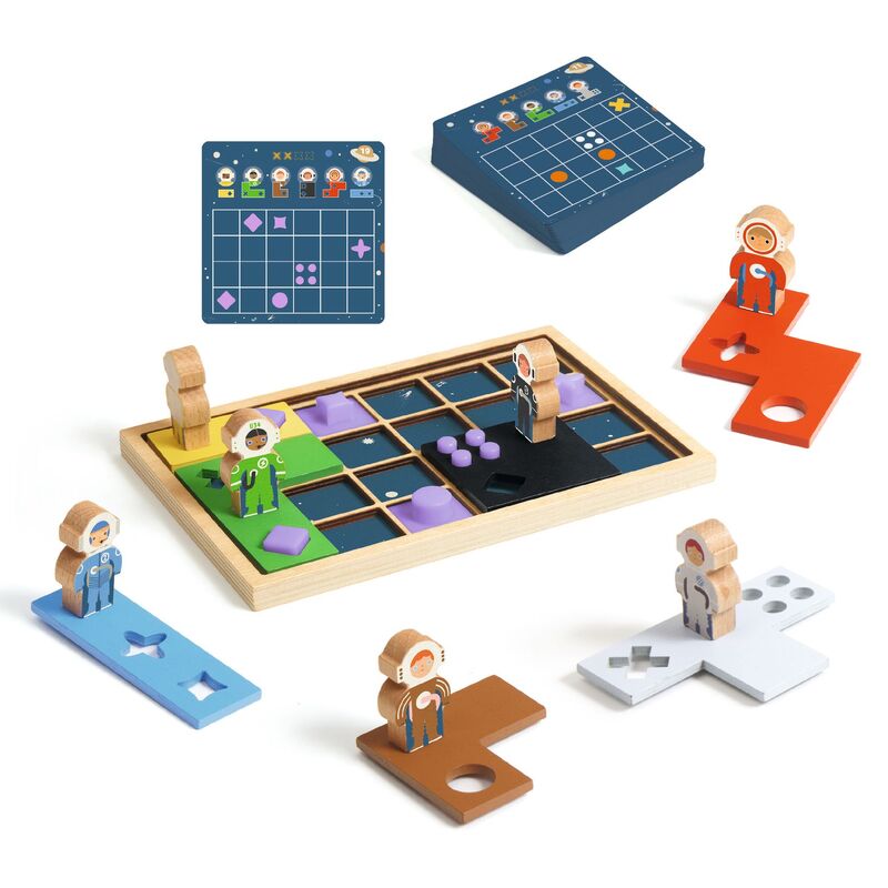 Space Orbit Sologic Game with 60 challenges - Djeco