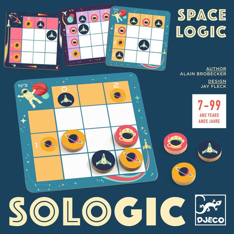 Space Sologic Game with 40 challenges - Djeco