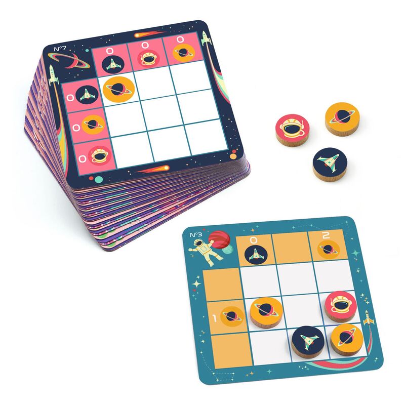 Space Sologic Game with 40 challenges - Djeco