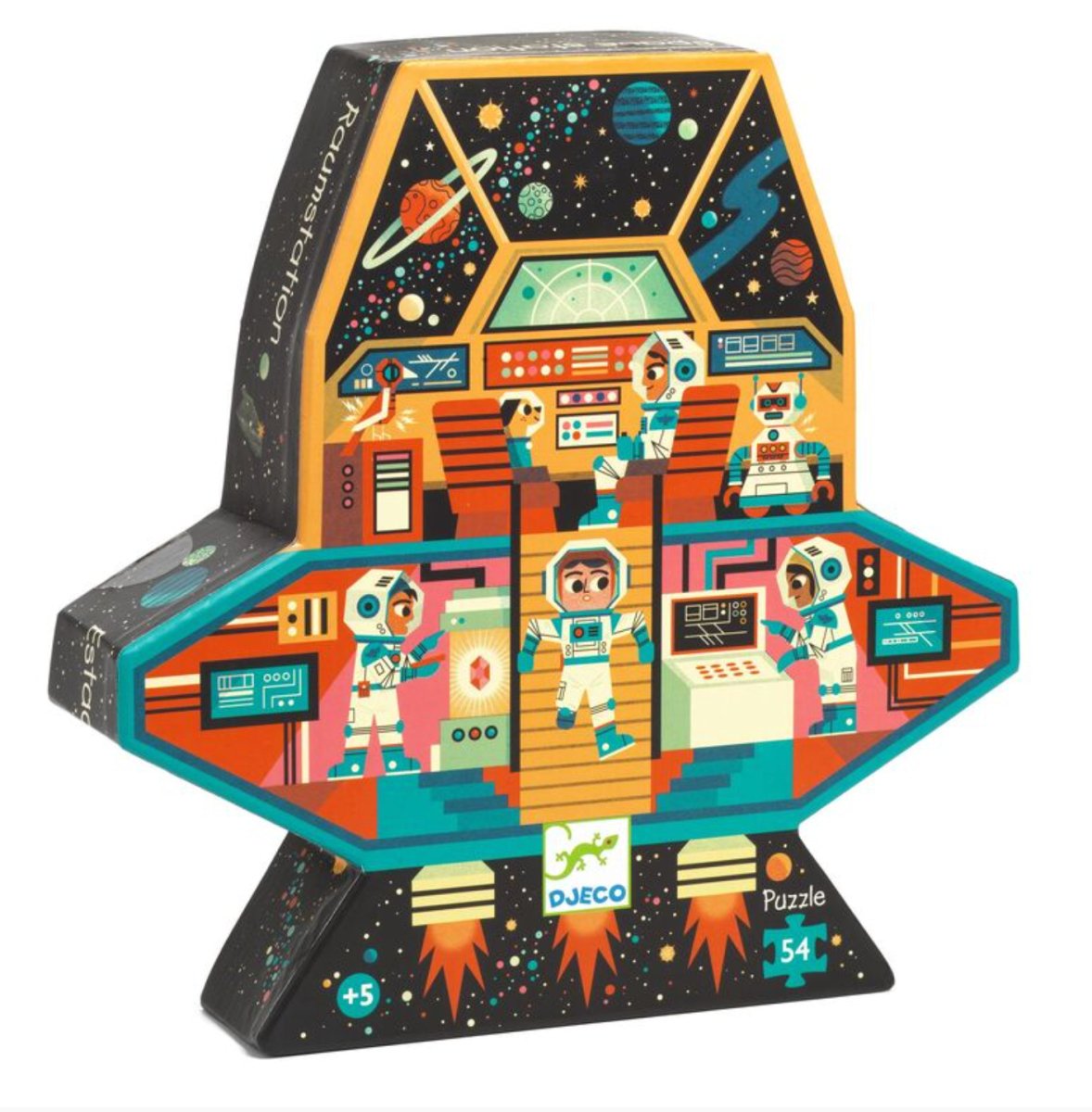 Space Station 54 pc Silhouette Puzzle - Djeco