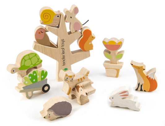 Stacking Garden Animal Friends - Tender Leaf Toys