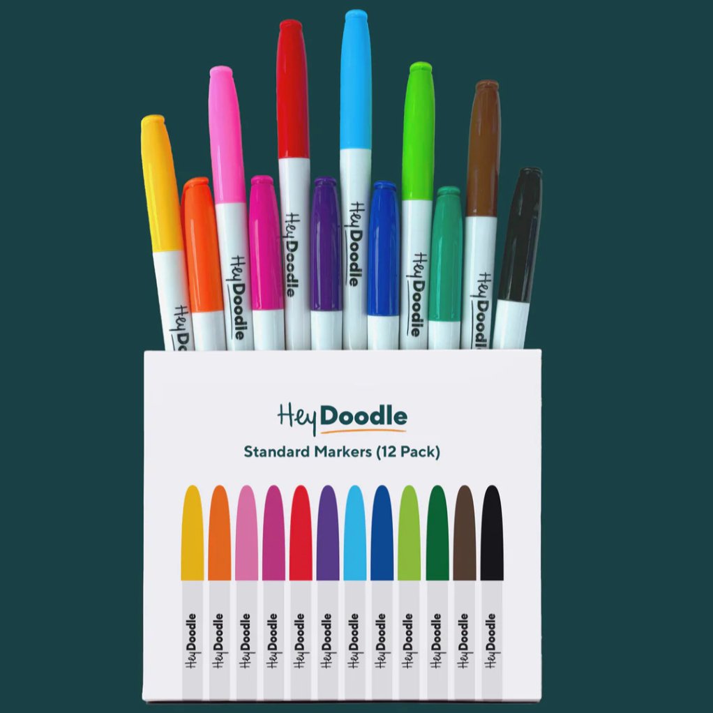 Standard Markers (12 Pack) - Heydoodle