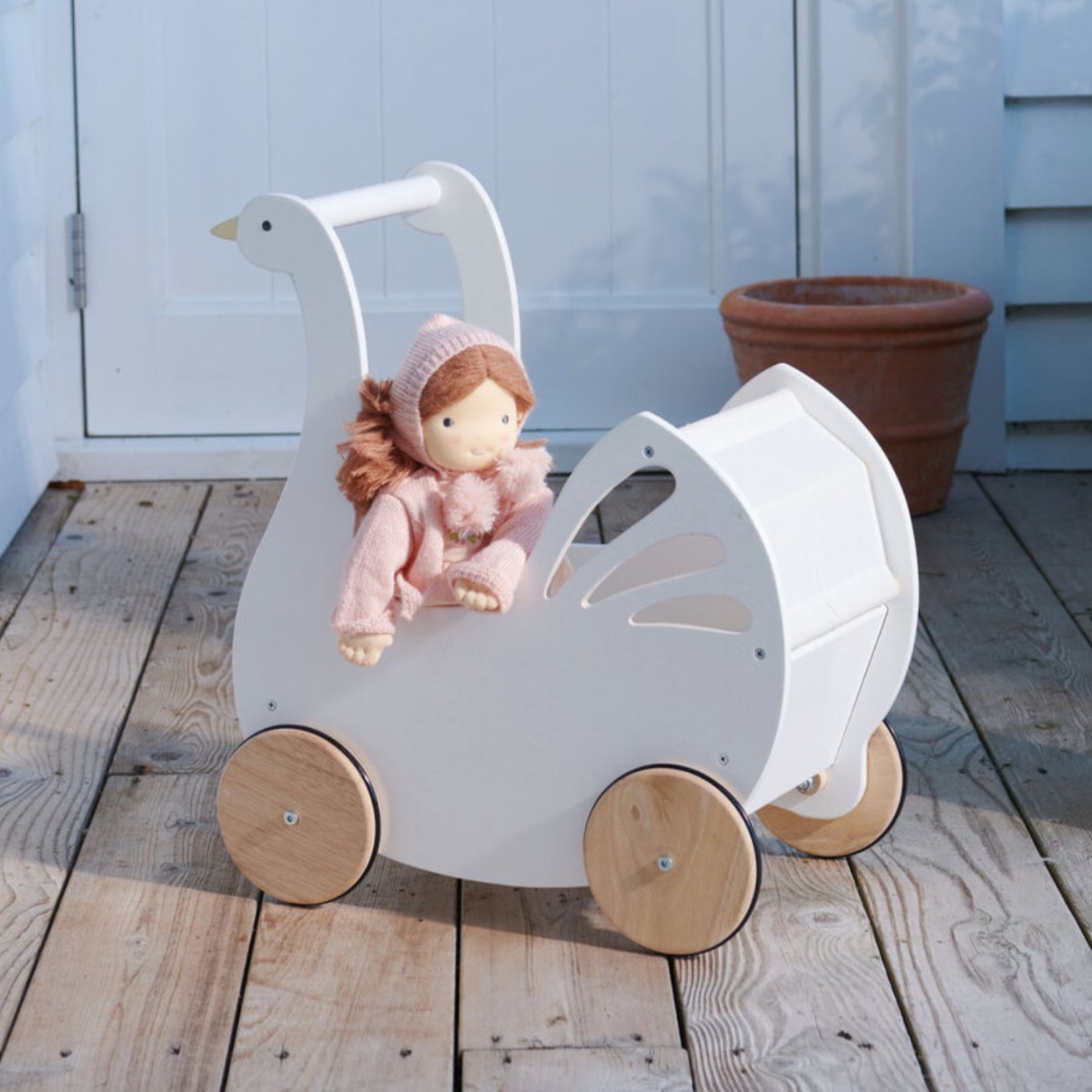 Sweet Swan Pram - Tender Leaf Toys