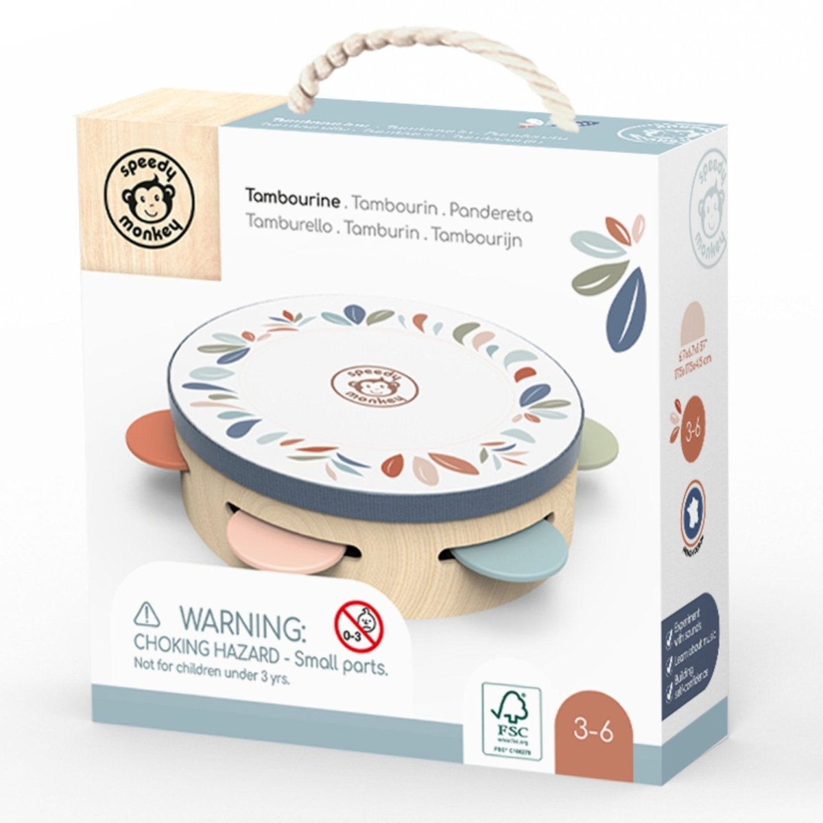 Tambourine Musical Toy | Speedy Monkey