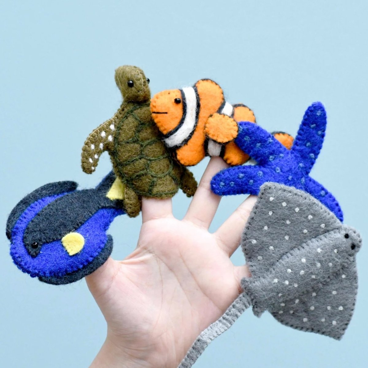 Tara Treasures | Australian Coral Reef Under The Sea - Finger Puppet Set