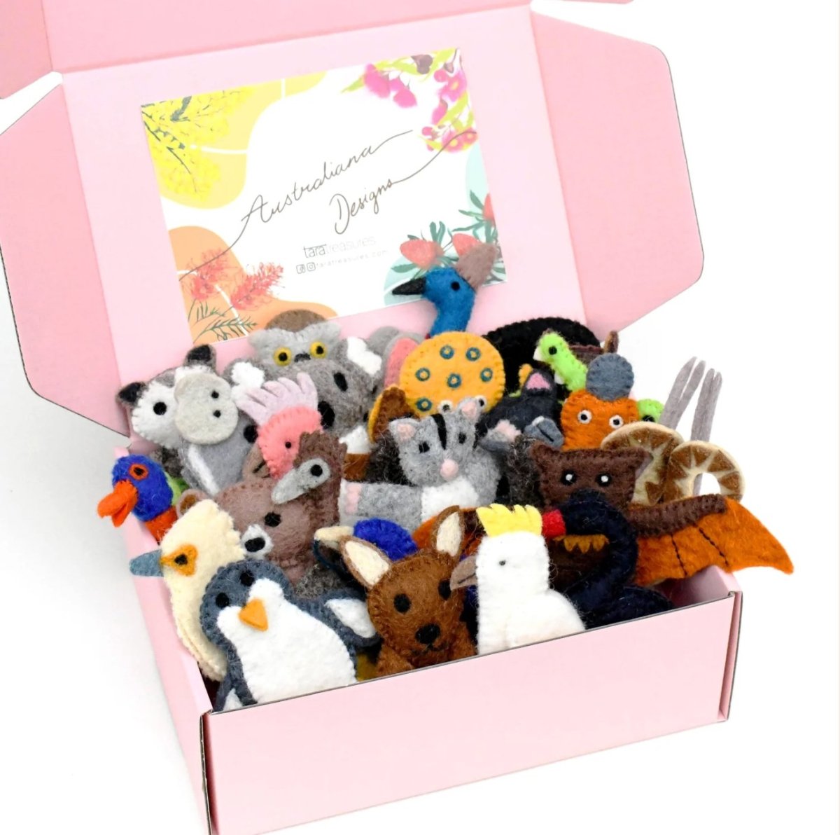 Tara Treasures | Australiana Finger Puppets - Set of 25