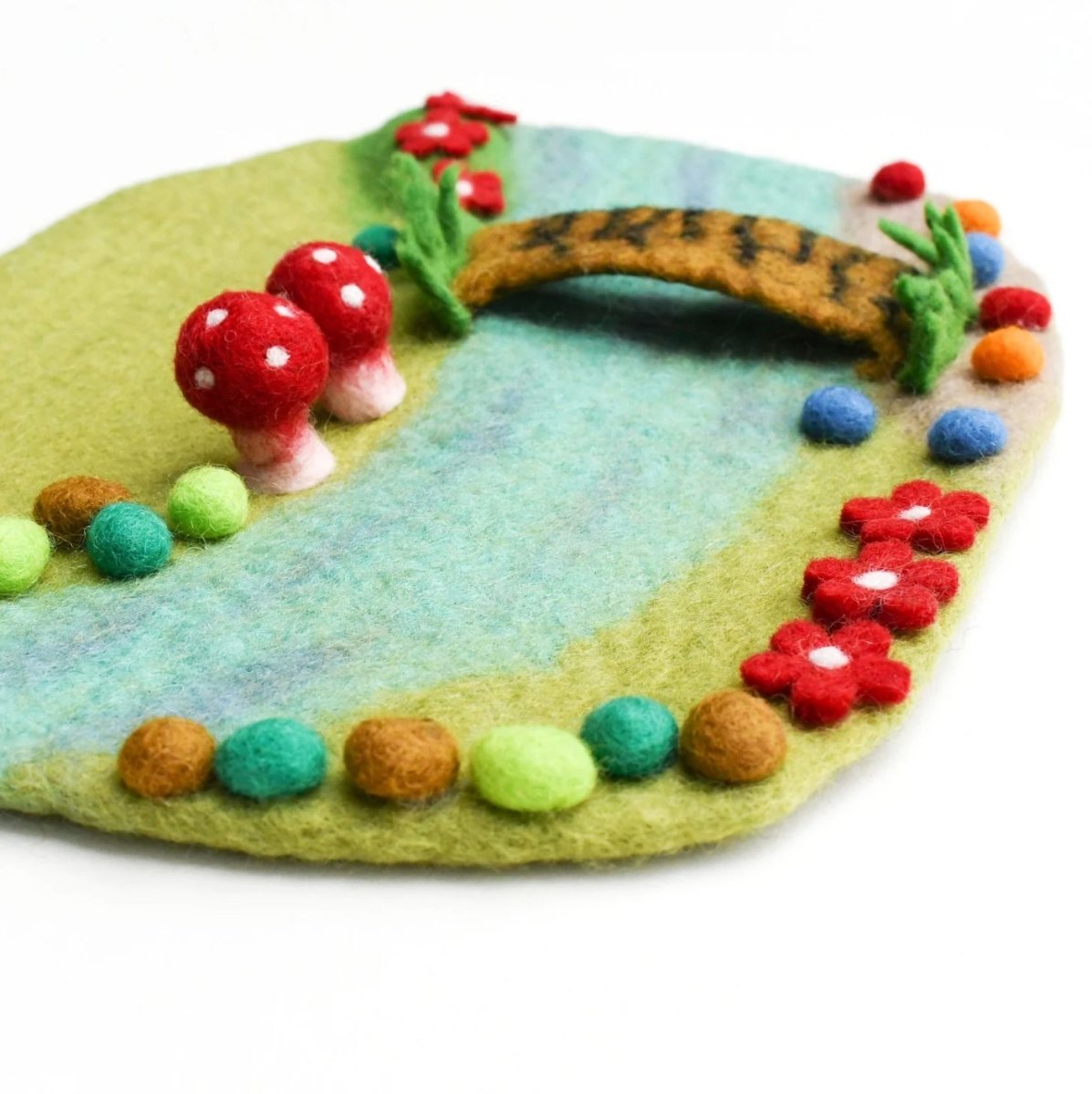 Tara Treasures | Fairy River and Bridge Play Mat Playscape