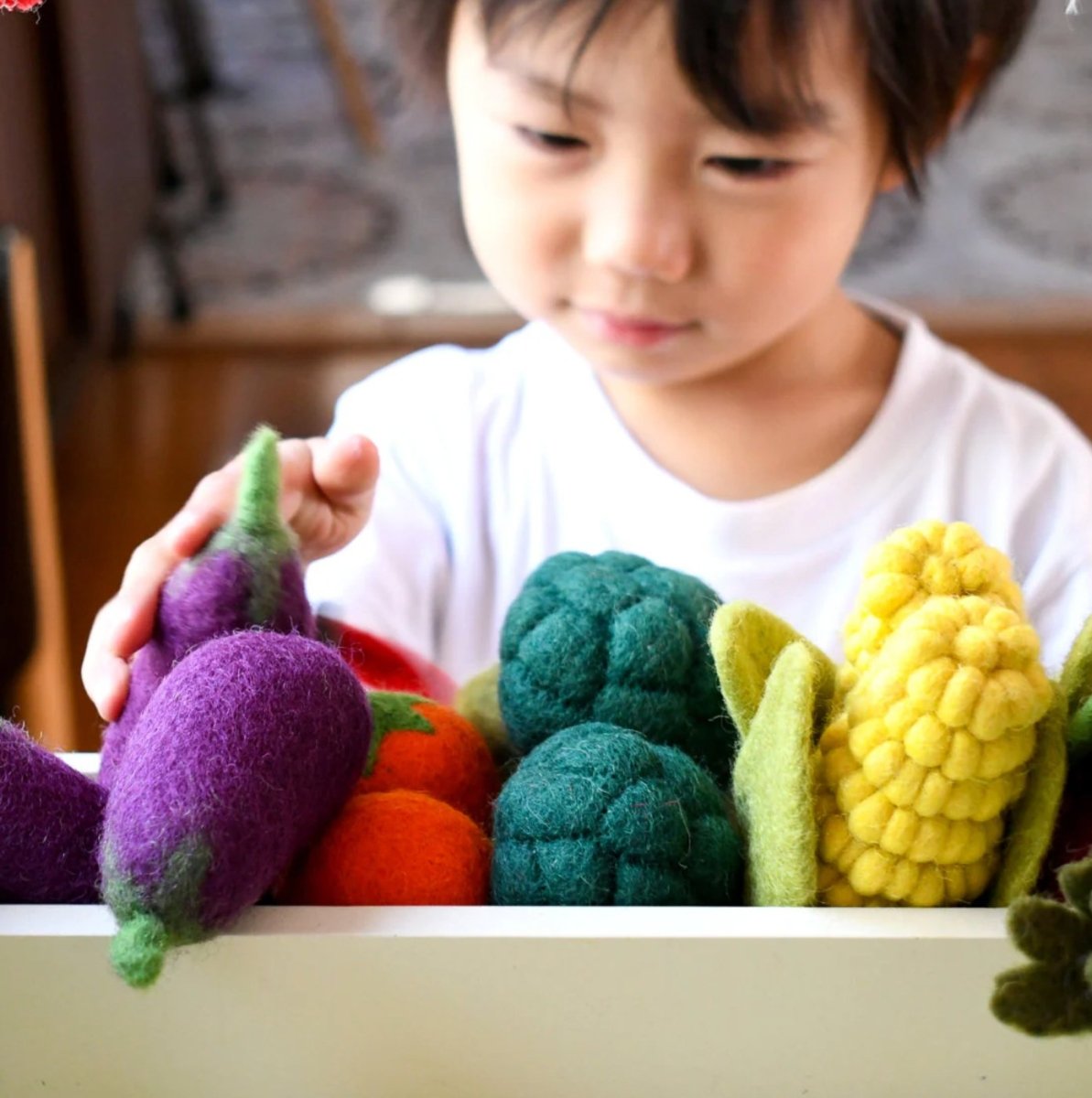 Tara Treasures | Felt Vegetables and Fruits Set B - 11 PIECES