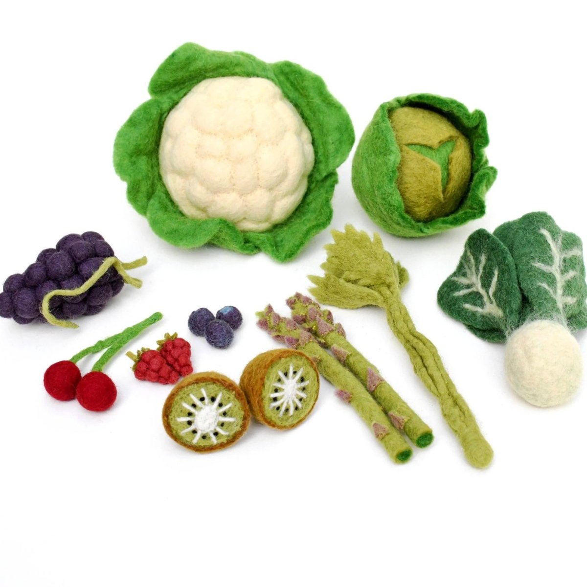 Tara Treasures | Felt Vegetables And Fruits Set C - 15 Pieces