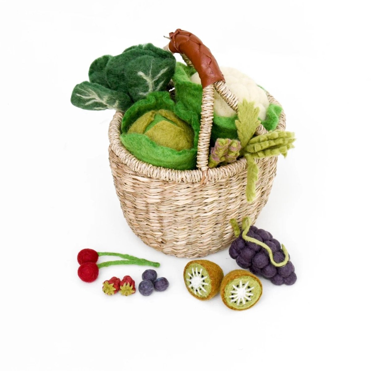 Tara Treasures | Felt Vegetables And Fruits Set C - 15 Pieces