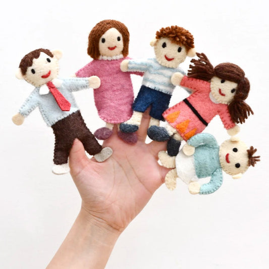 Tara Treasures | Finger Family Felt Finger Puppet Set