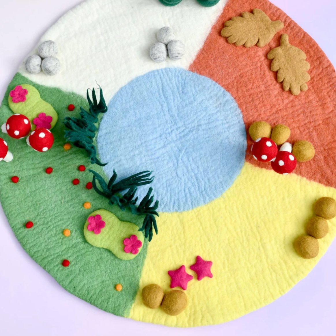 Tara Treasures | Four Seasons Play Mat Playscape (large 85cm diameter)