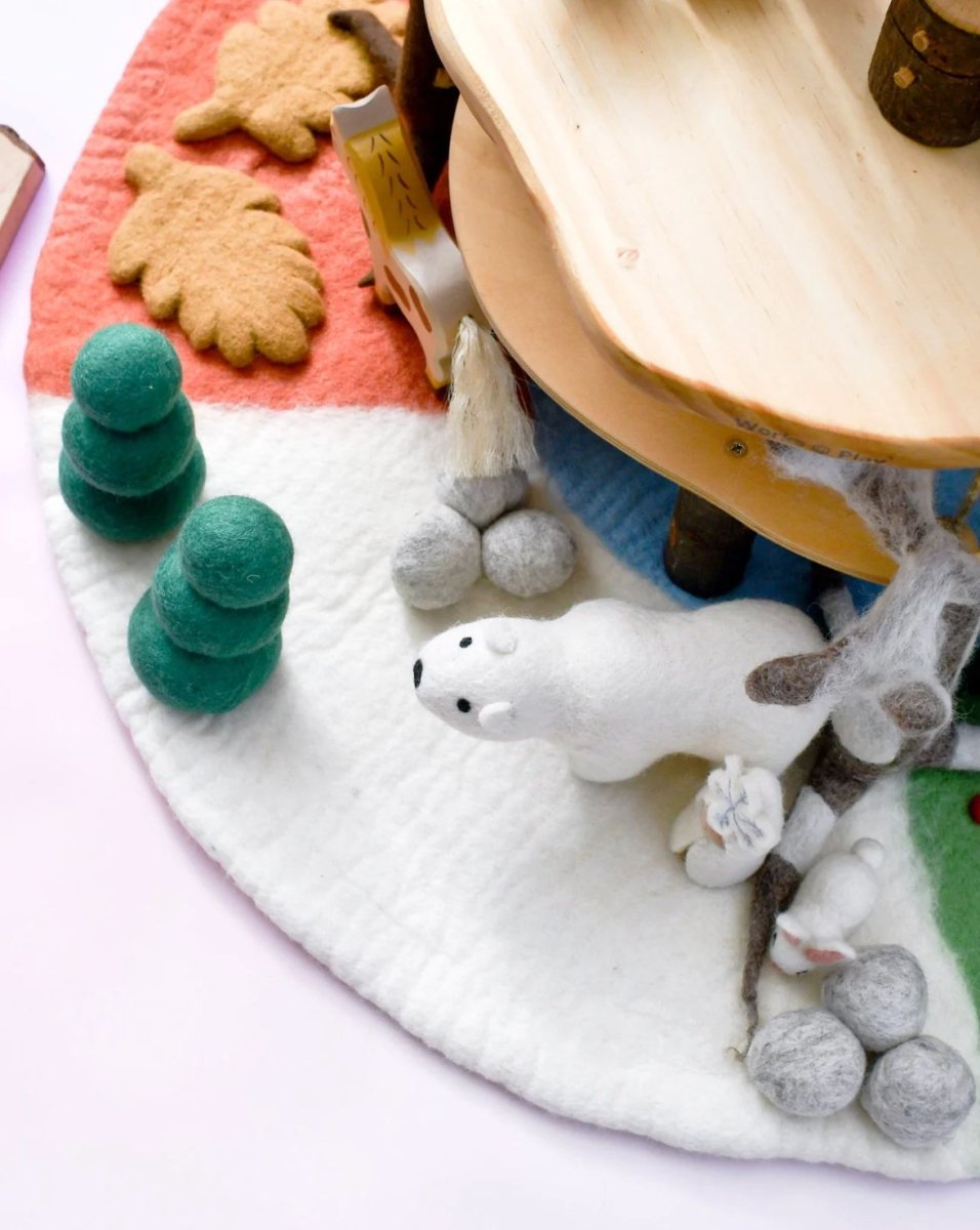 Tara Treasures | Four Seasons Play Mat Playscape (large 85cm diameter)