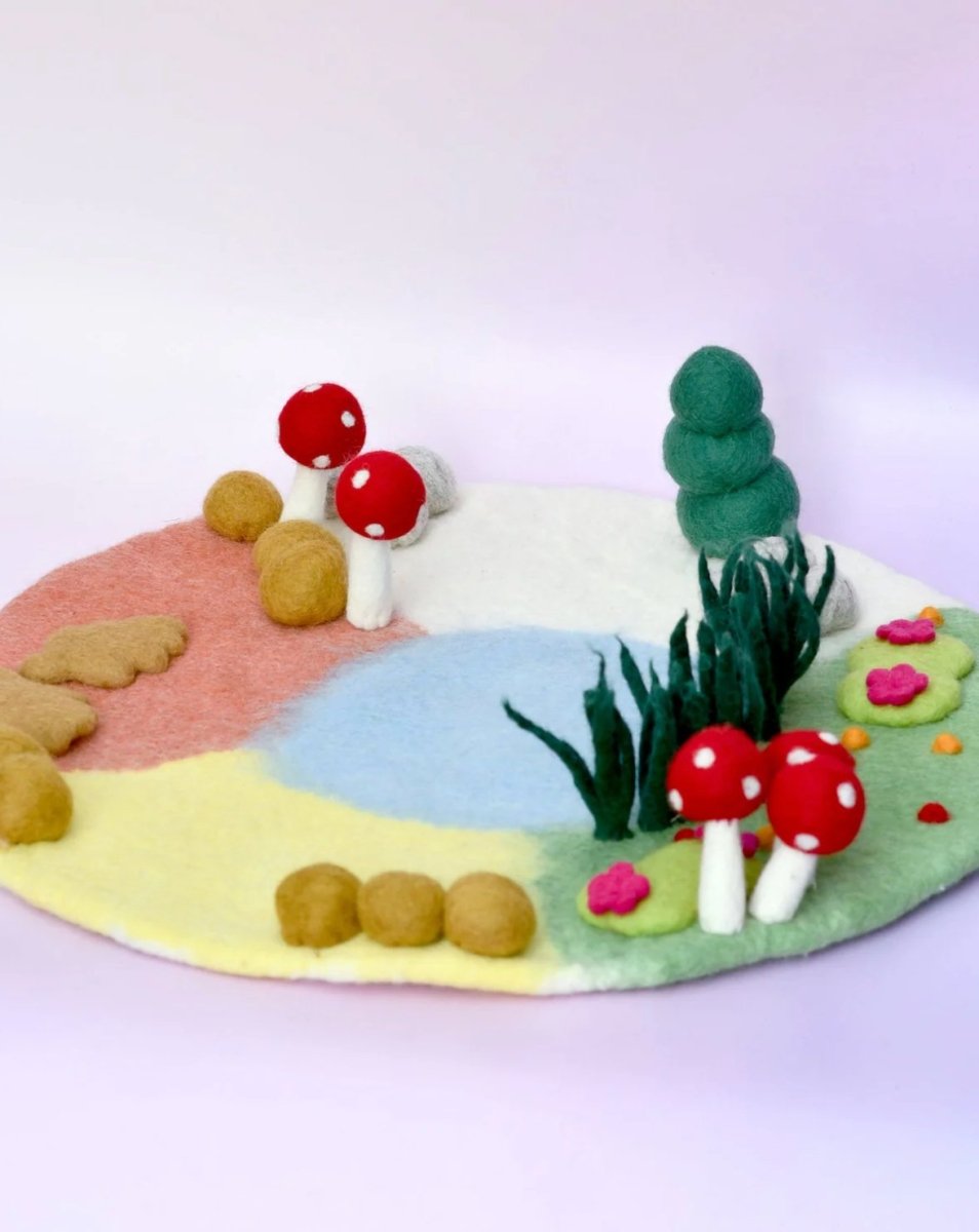 Tara Treasures | Four Seasons Play Mat Playscape (Small 45cm diameter)