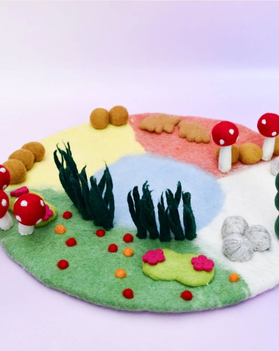 Tara Treasures | Four Seasons Play Mat Playscape (Small 45cm diameter)