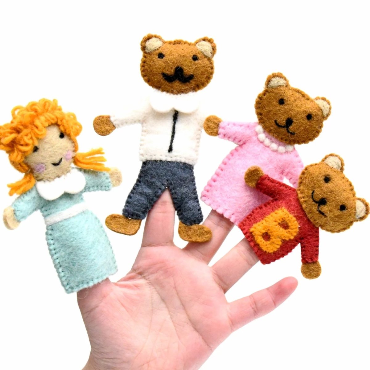 Tara Treasures | Goldilocks and the Three Bears Finger Puppet Set