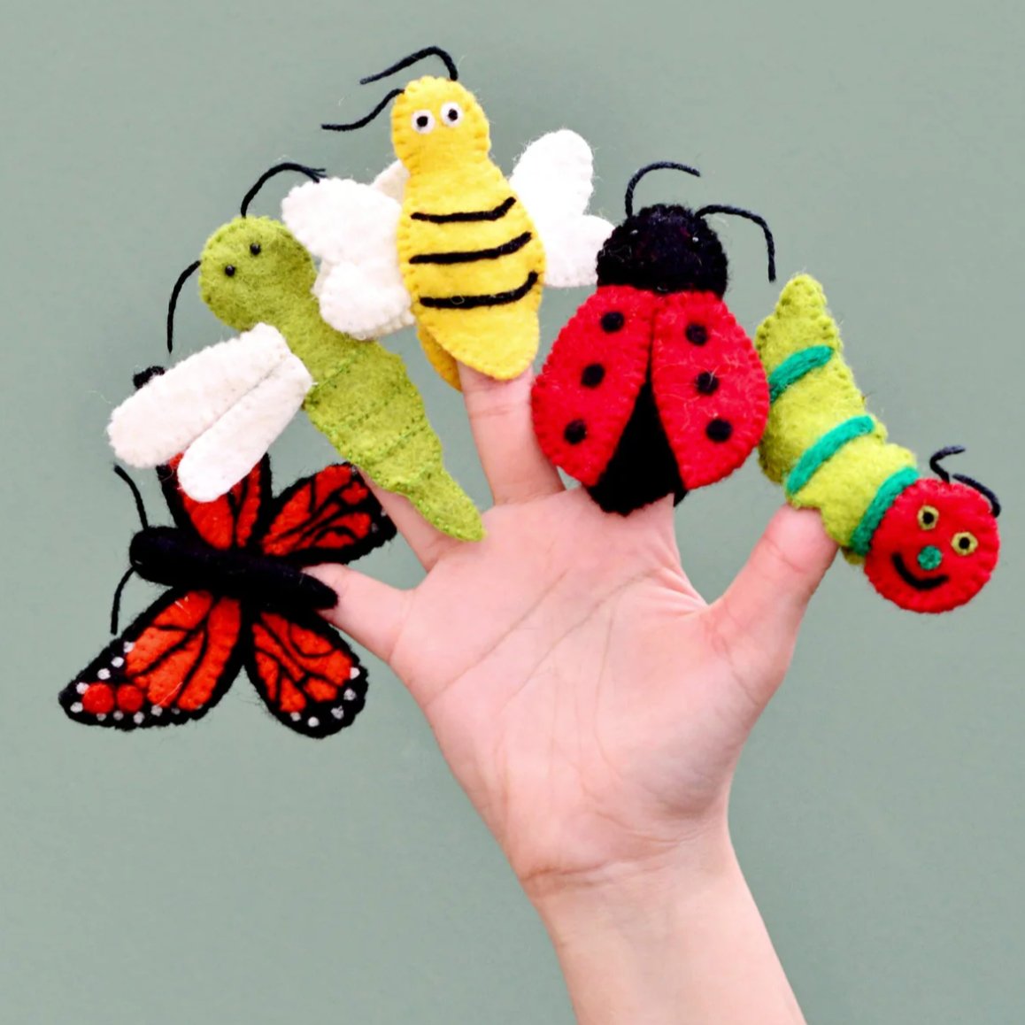 Tara Treasures | Insects and Bugs Finger Puppet Set