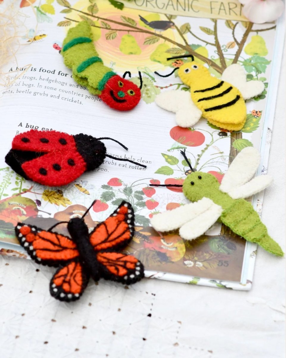 Tara Treasures | Insects and Bugs Finger Puppet Set