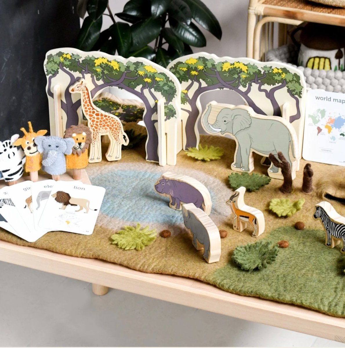 Tara Treasures | Large Safari Play Mat Playscape