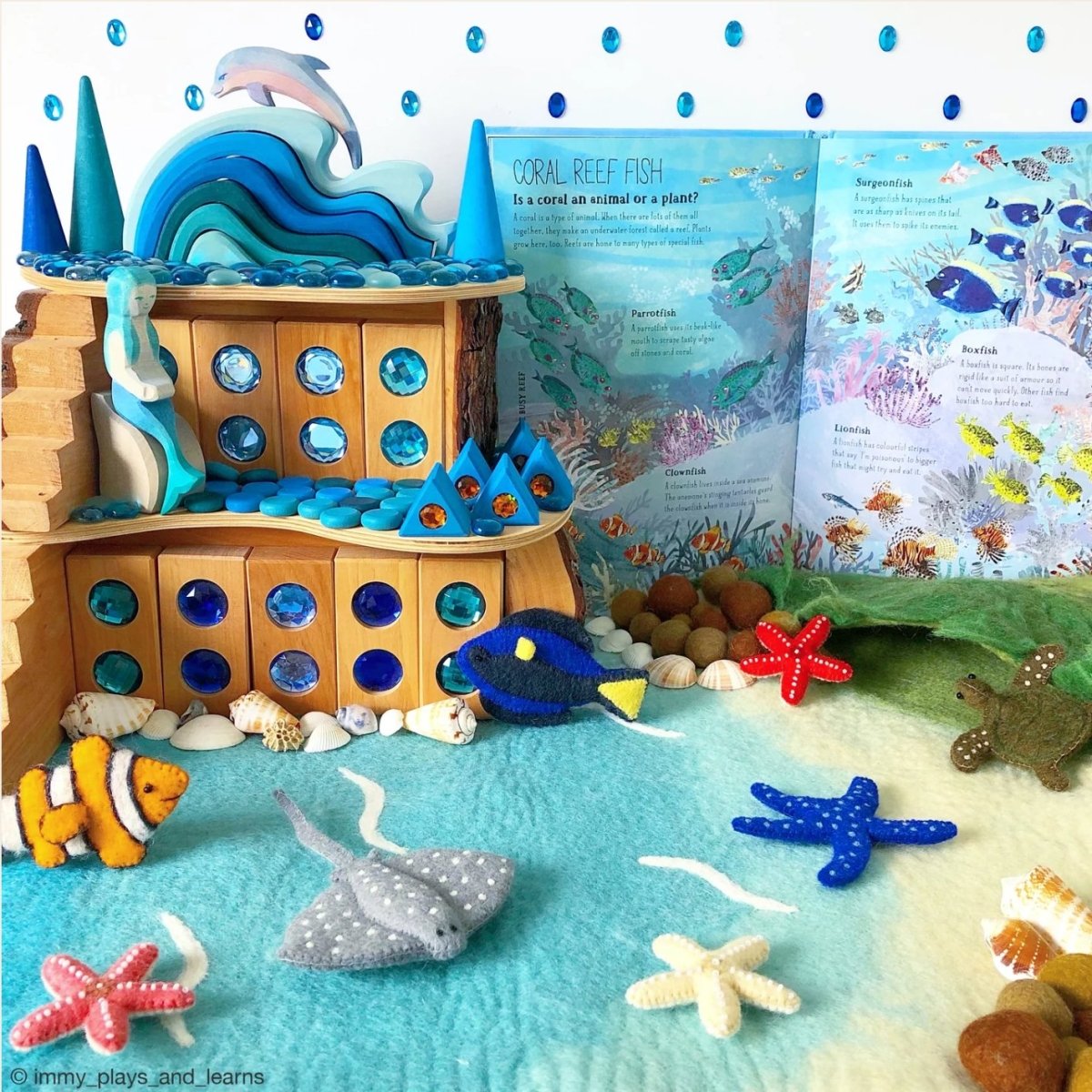 Tara Treasures | Large Sea and Rockpool Play Mat Playscape