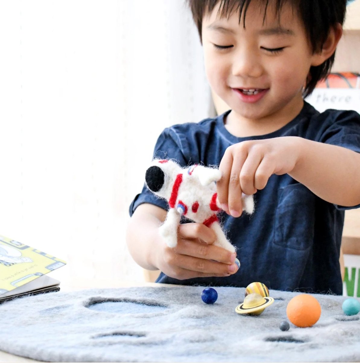 Tara Treasures | Solar System Outer Space Play Mat with Felt Planets