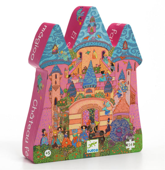 The Fairy Castle 54pc Silhouette Puzzle - Djeco