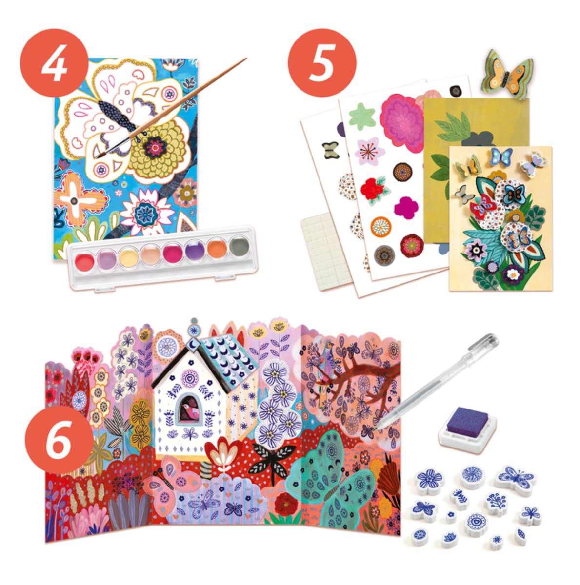 The Flower Garden Multi Craft Box Set - Djeco