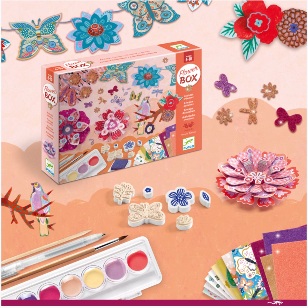 The Flower Garden Multi Craft Box Set - Djeco