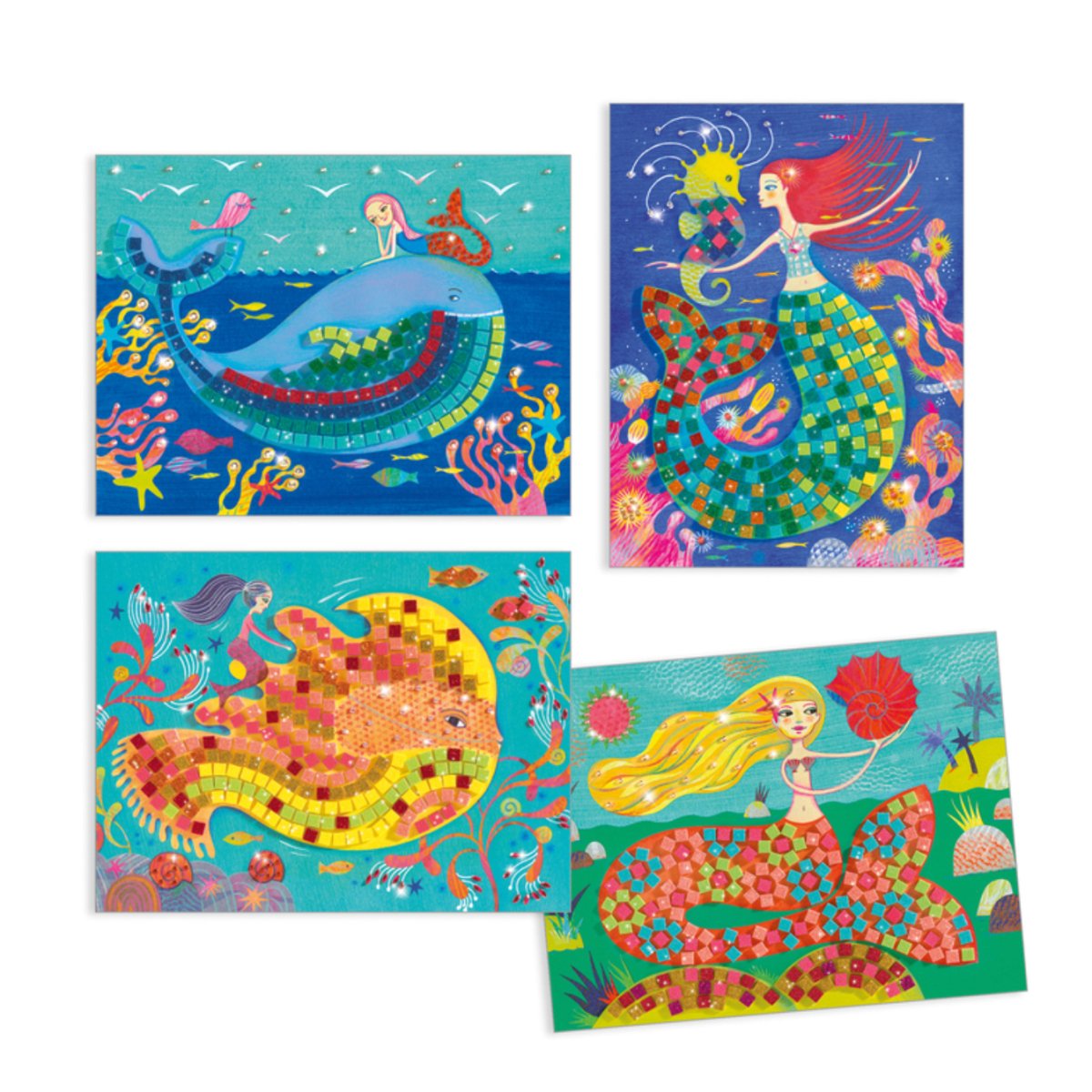 The Mermaid's Song Mosaic Kit - Djeco