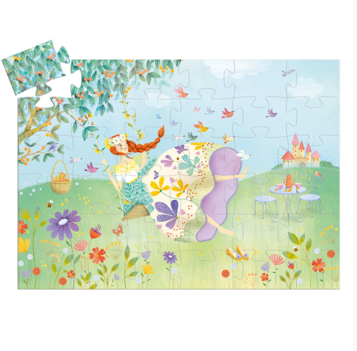 The Princess Of Spring 36pc Silhouette Puzzle - Djeco