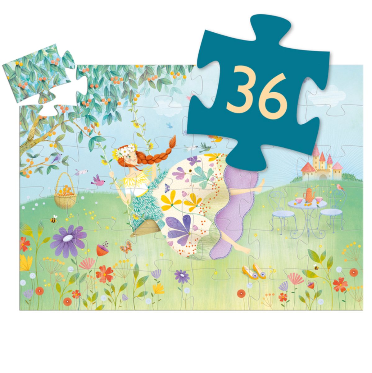 The Princess Of Spring 36pc Silhouette Puzzle - Djeco