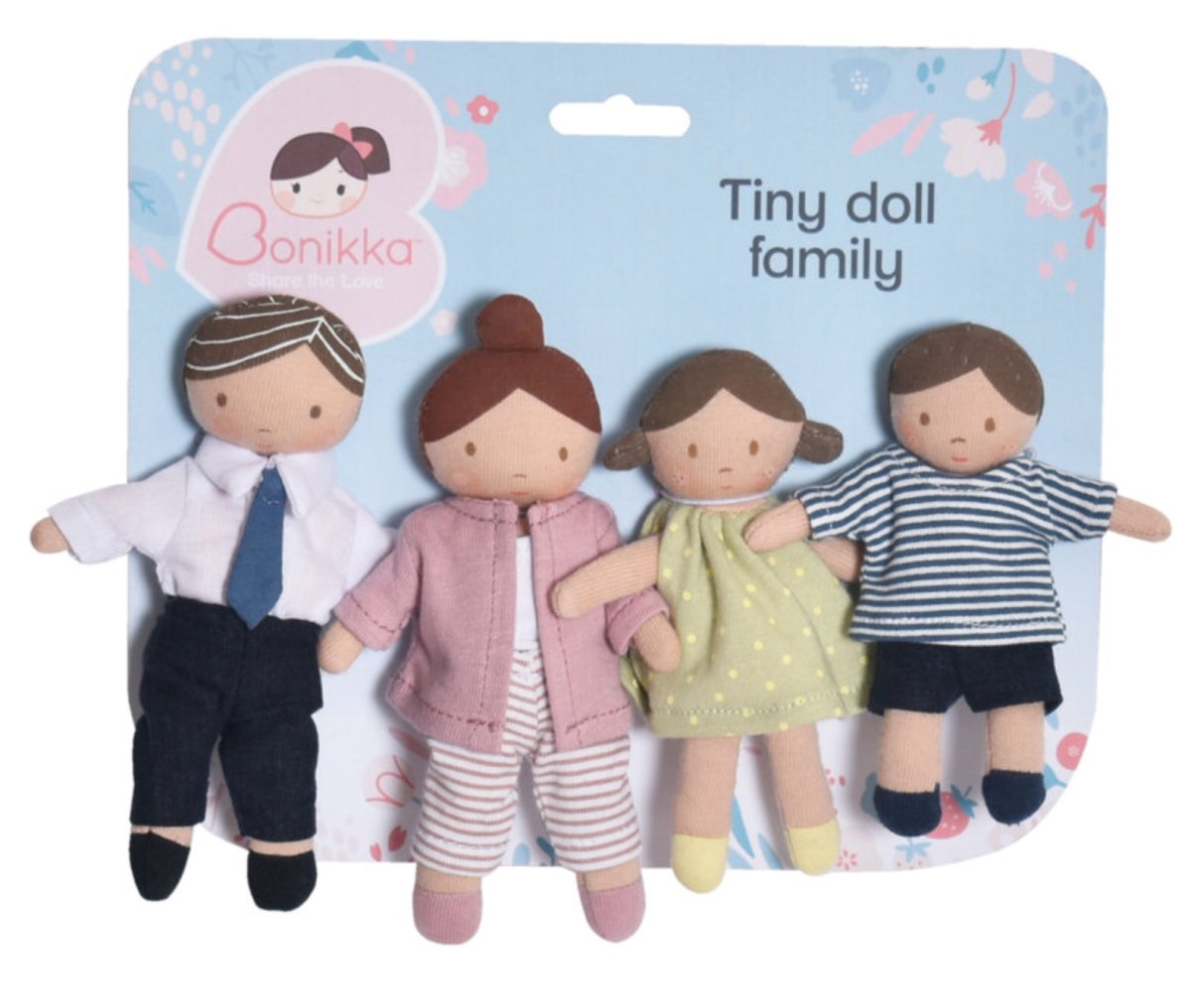 Tiny Doll Family of 4 - Bonikka