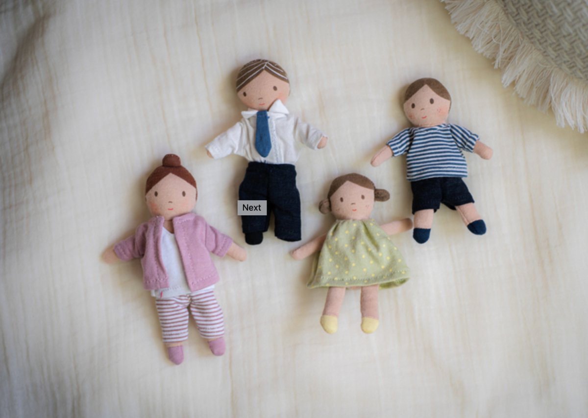 Tiny Doll Family of 4 - Bonikka