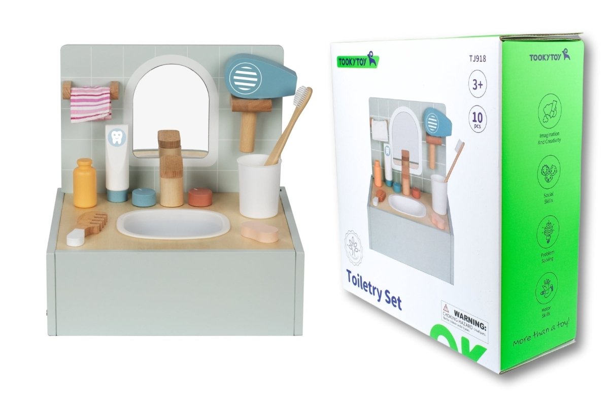 Toiletry Bathroom Pretend Play Set - Tooky Toy