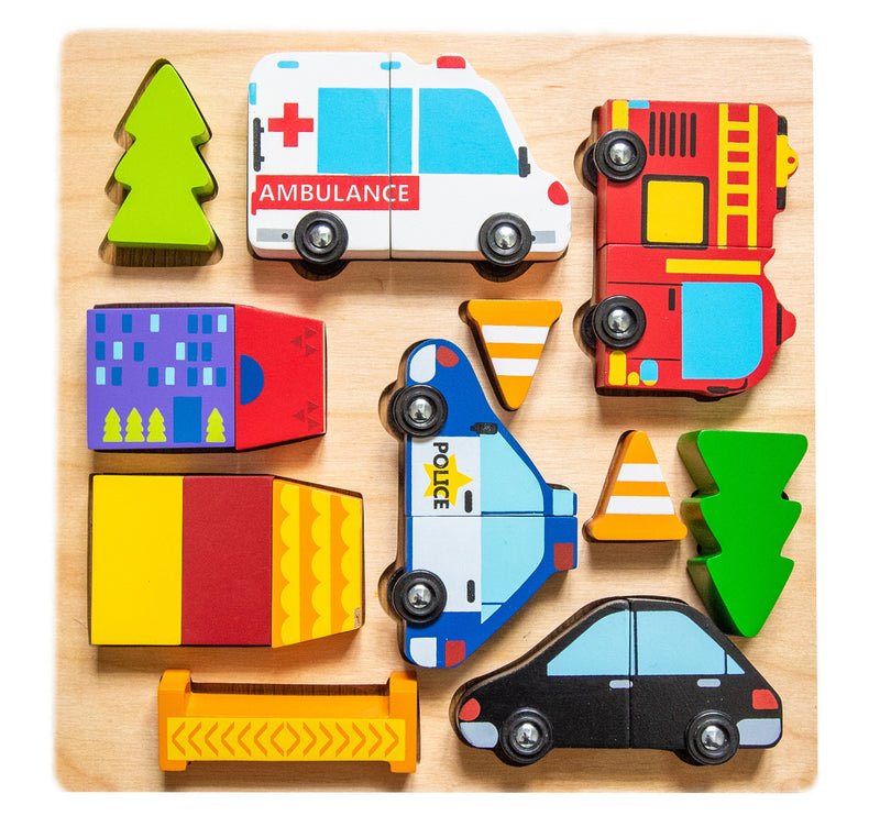 Vehicle Puzzle with Magnets - Kiddie Connect