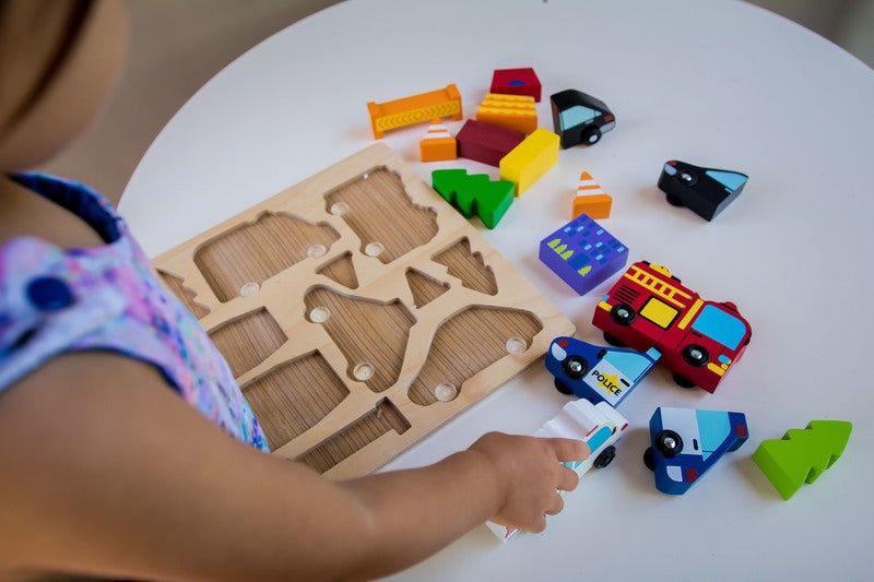 Vehicle Puzzle with Magnets - Kiddie Connect