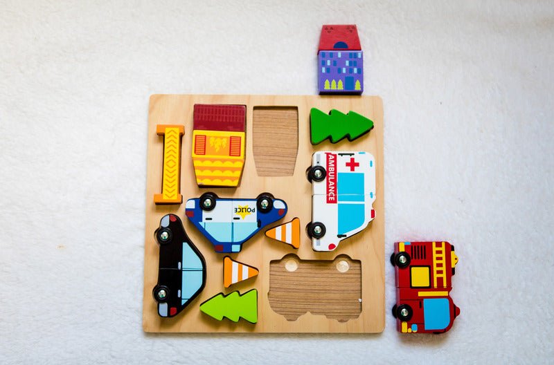 Vehicle Puzzle with Magnets - Kiddie Connect