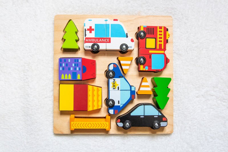 Vehicle Puzzle with Magnets - Kiddie Connect