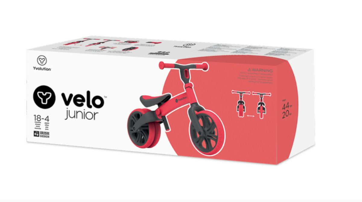 Velo Junior Balance Bike (Red) - Yvolution