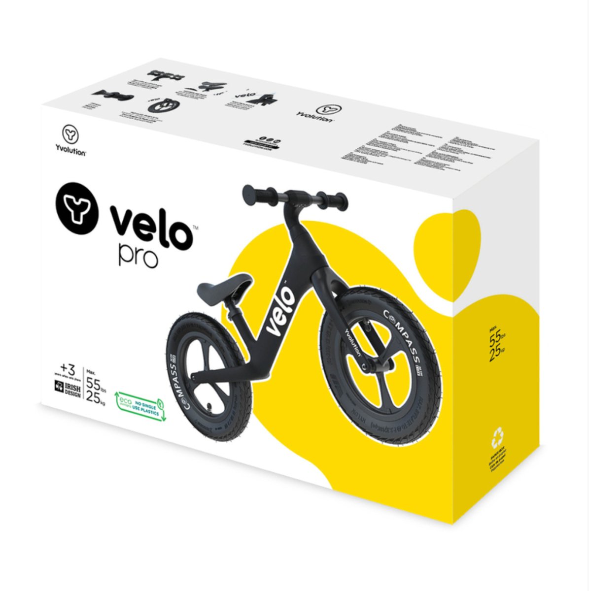 Velo Pro Balance Bike Black - Yvolution